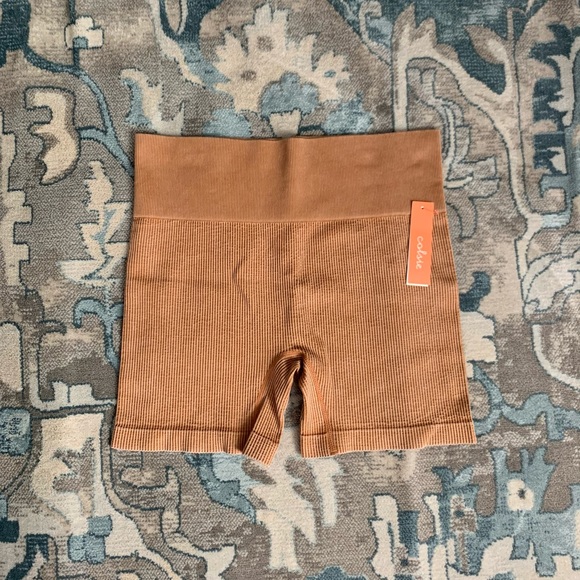 Colsie Seamless Ribbed Bike Shorts 
